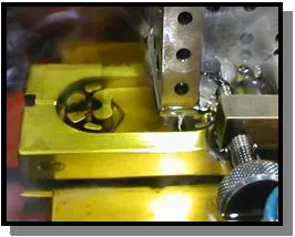 Sinker EDM machining a cavity detail